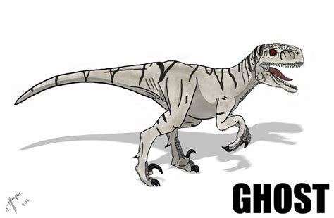 Jurassic World Dominon Atrociraptor Ghost Etsy Uk Jurassic World