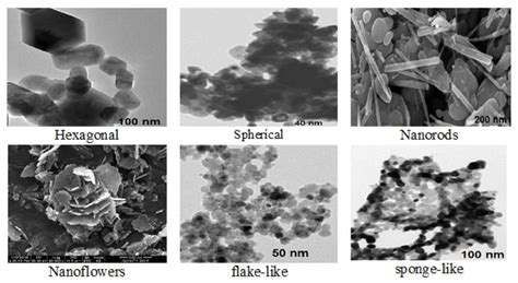 The Different Shapes Of One Dimensional ZnO Nanoparticles Developed