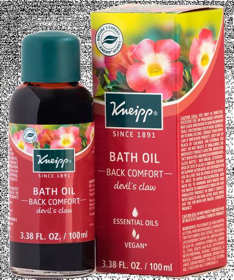 Kneipp Back Comfort Devil S Claw Herbal Bath Oil Walmart