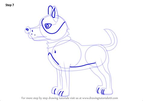 Step By Step How To Draw Brutus From Pound Puppies