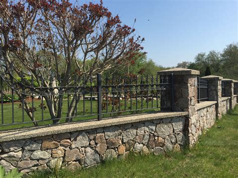 Stonewalls Art Stonework Construction Iron Fence Concrete Fence