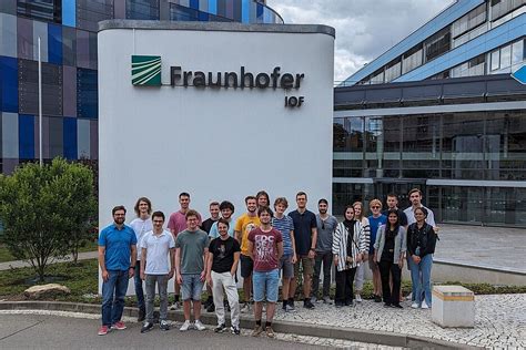 Excursion To Fraunhofer IOF In Jena SATEC Master S In Satellite