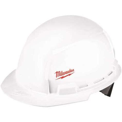 Milwaukee Bolt White Type Class E Front Brim Hard Hat With