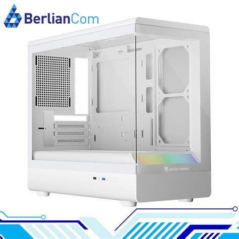 jungle leopard ms  white micro atx gaming pc case casing komputer