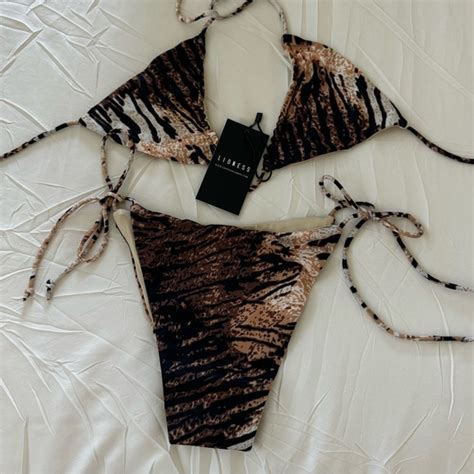 Lioness Swim Lioness Tiger Bikini Nwt Poshmark
