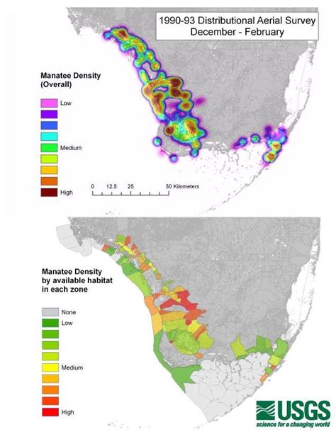Manatees Habitat Map