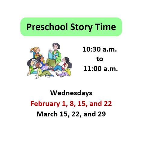 Preschool Story Time - St. Marys Community Public Library