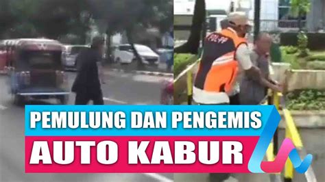 Aksi Kejar Kejaran Satpol Pp Dengan Pemulung Dan Gelandangan Jakarta