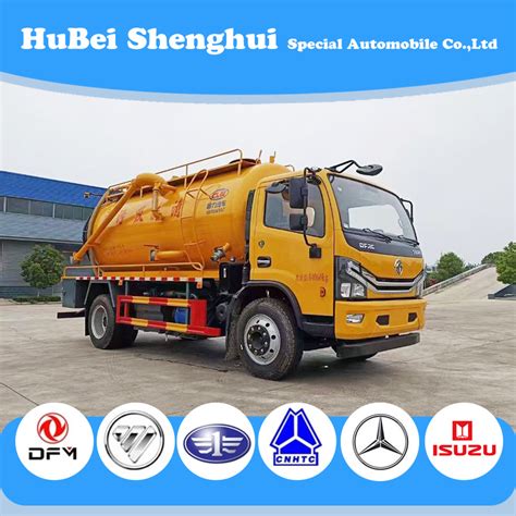 Dongfeng Liters Swer Cleaning Fecal Vacuum Tank Sewage Suction