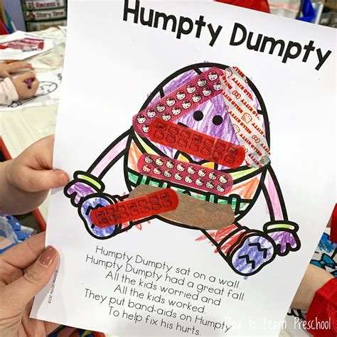 Egg Cellent Humpty Dumpty Activities For Preschoolers