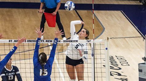 Womens Volleyball Suffers Skyline Setback Against Usmma St Josephs