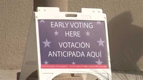 Florida Early Voters Flock To Polling Locations