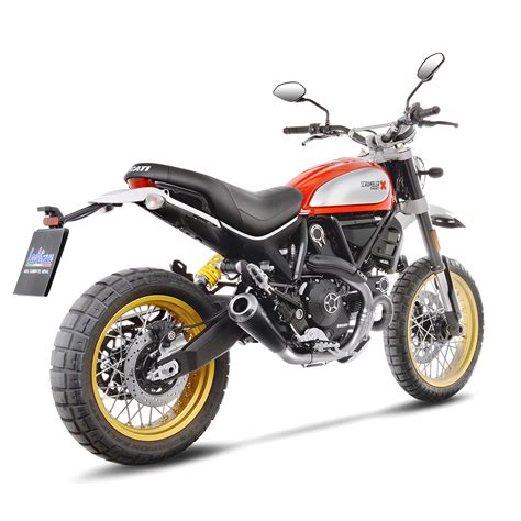 Leo Vince Gp One Stainless Steel Slip On Exhaust For Ducati Scrambler