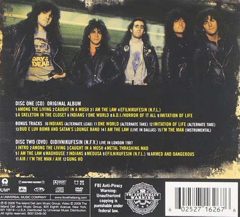 Classic Rock Covers Database: Anthrax - Among the Living (1987)