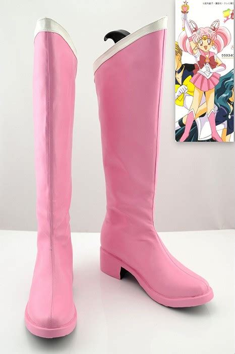 Cosplay Sailor Moon Sailor Chibi Moon Chibi Usa Schuhe Stiefel Boots Handarbeit Ac00631