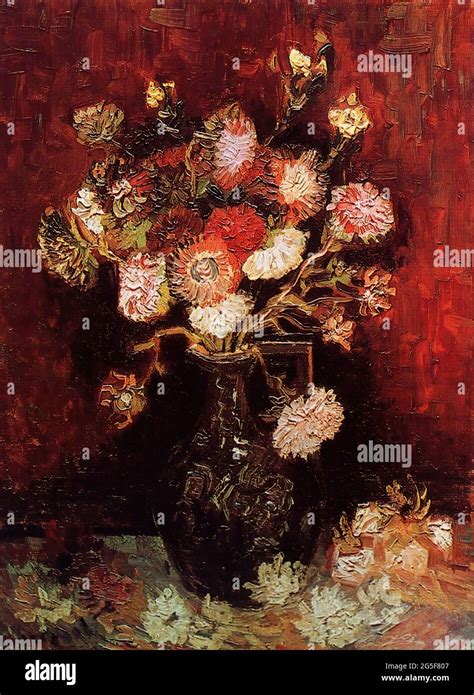 Vincent Van Gogh Vase With Asters Phlox Stock Photo Alamy