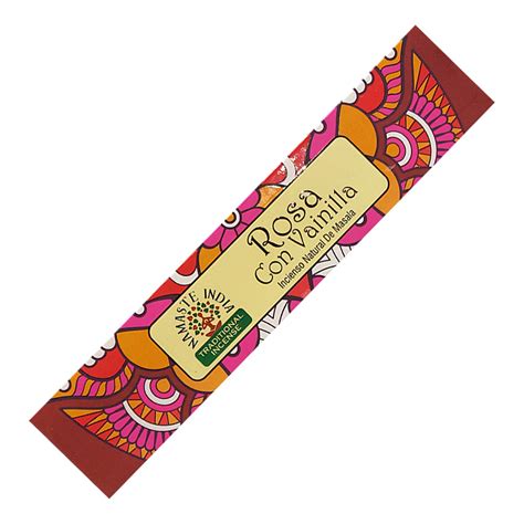 Namaste India Natural Masala Incense Sticks Rose With Vanilla The