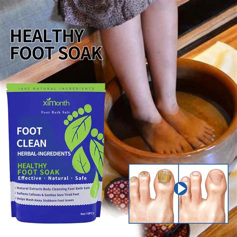 10pcs Bag Foot Cleansing Soak Gel Dehumidification Detox Relieve