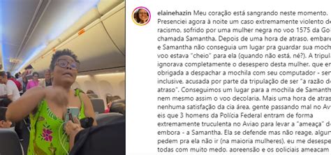 Mulher é retirada de aeronave e passageiros denunciam racismo em voo da