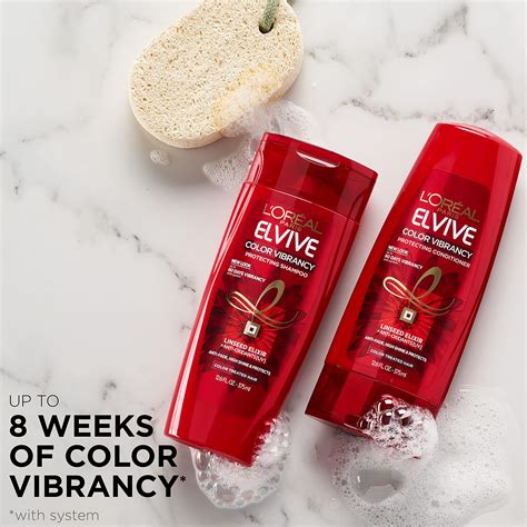 L Oreal Paris Elvive Color Vibrancy Protecting Shampoo And Conditioner Set For Color Treated