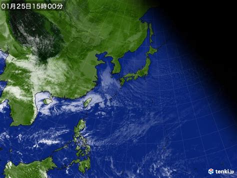 過去の気象衛星日本広域2024年01月25日 日本気象協会 Tenkijp