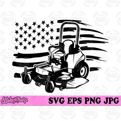 Us Zero Turn Lawn Mower Svg Zero Turn Svg Lawn Mower Etsy