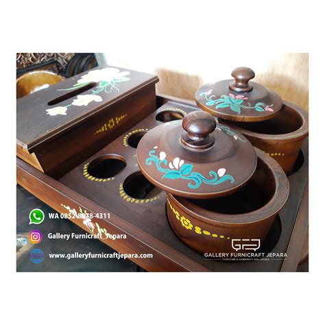 Set Toples Lebaran Kayu Jati Warna Gallery Furnicraft Jepara