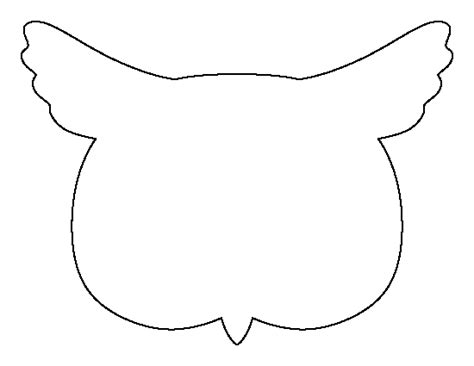 Owl Head Pattern Use The Printable Outline For Crafts Creating