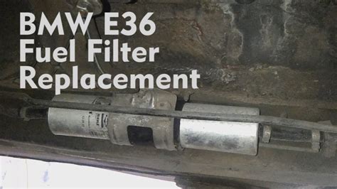 Bmw E Fuel Filter Replacement Youtube