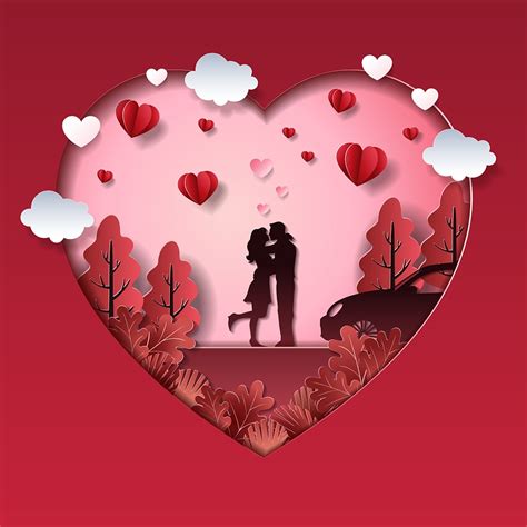 Valentine Couple in Love Scenery 1849612 Vector Art at Vecteezy