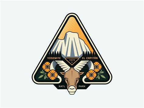 Yosemites El Capitán Badge Design Badge Logo Inspiration