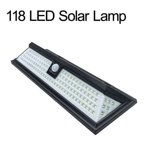 ₩15 667에서 118 Led 태양 벽 조명 방수 Pir 모션 센서 정원 조명 실외 Led 태양열 램프 3 모드 보안 수영장