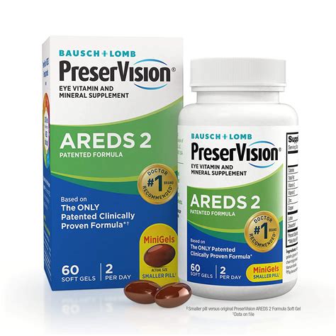 PreserVision AREDS 2 Formula Vitamin Mineral Supplement 60 Ct Soft