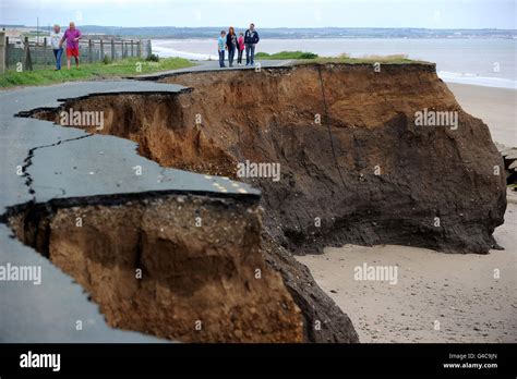 Photo Autonome Une Route De Falaise Skipsea Dans Le Yorkshire De L