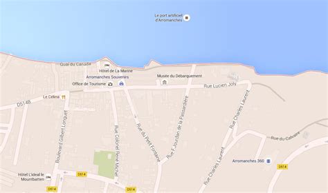 Map of Arromanches-les-Bains