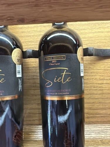 Siete Wines Gran Reserva Cabernet Carm N Re Vivino France