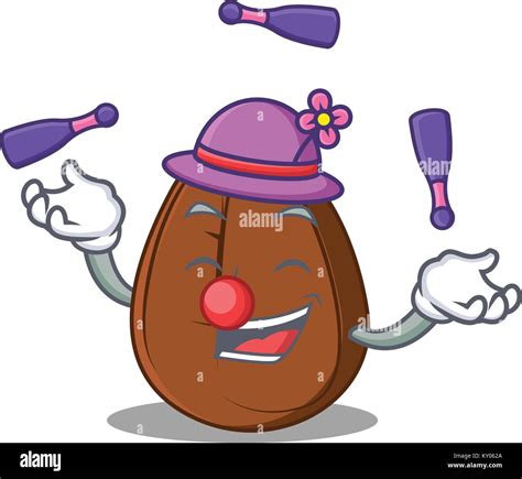 Juggling Coffee Bean Mascot Cartoon Stock Vector Image Art Alamy