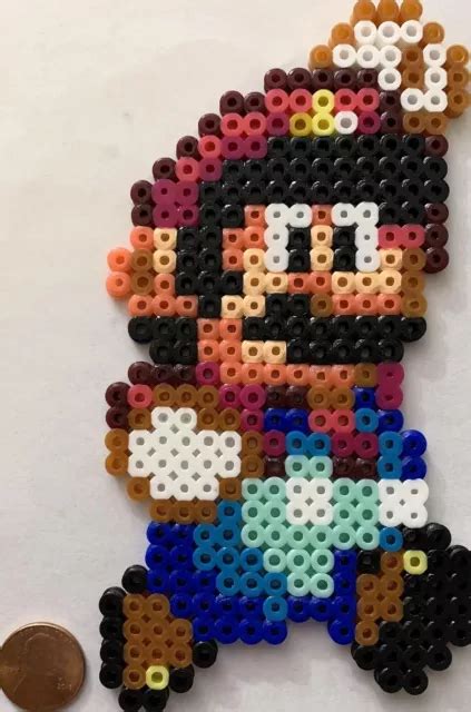 Mario Super Mario World Bead Sprite Perler Pixel Art Icon Retro Jumping Nintendo £848 Picclick Uk