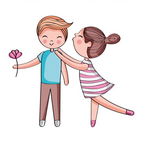 Desenho De Casal Fofo Vetor Premium Cute Cartoon Wallpapers Cute