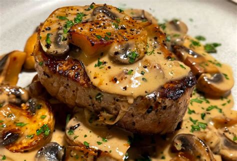 Filet Mignon Au Boursin Et Champignons Cuisine