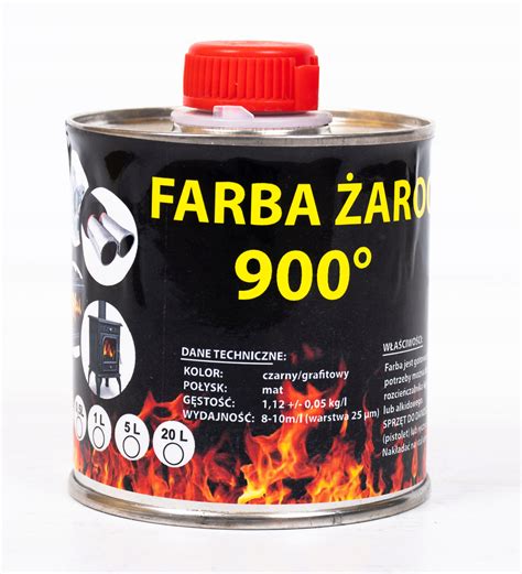 Farba Lakier Aroodporna Do Komink W Grafit L Allegro Pl