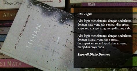 Hujan Bulan Juni Karya Sapardi Djoko Damono Dapat Anugerah Buku Asean