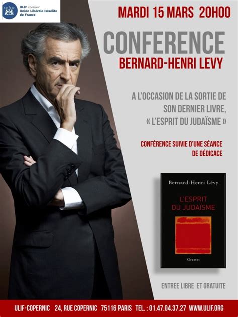 Bernard Henri L Vy La Synagogue Alliance Le Premier Magazine De