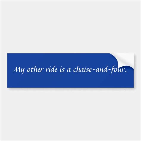 My Other Ride Bumper Sticker Zazzle