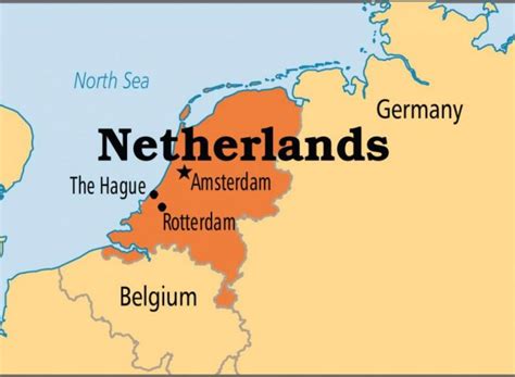 Bản đồ đất nước Hà Lan Netherlands lịch sử vị trí địa lý