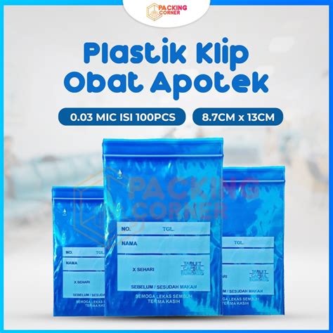 Jual Plastik Klip Zip Ziplock Zipper Obat Apotek Warna 8 7x13 Cm Isi