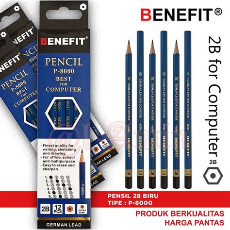 Jual Pensil 2b For Computer Benefit P 8000 1 Lusin Shopee Indonesia