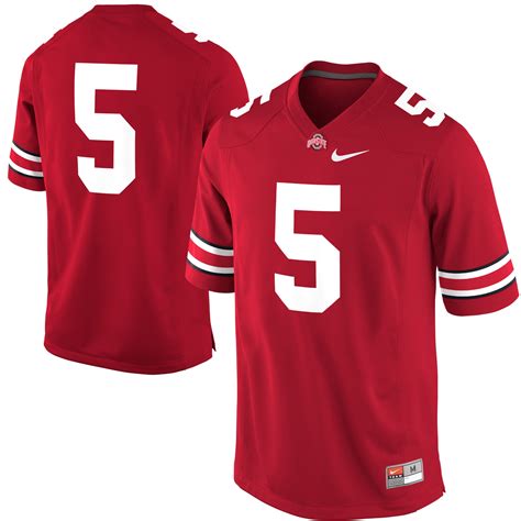 Nike Ohio State Buckeyes #5 Game Football Jersey - Scarlet - CBSSports ...