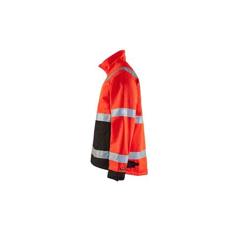 Veste haute visibilité rouge fluo noir 4064 Blaklader