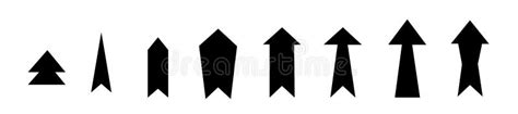 Set Arrow Icon Collection Different Arrows Sign Stock Vector